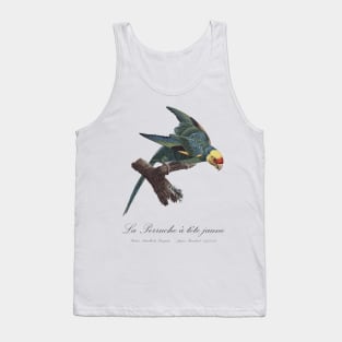 Carolina Parakeet / Perruche a Tete Jaune - 19th century Jacques Barraband Illustration Tank Top